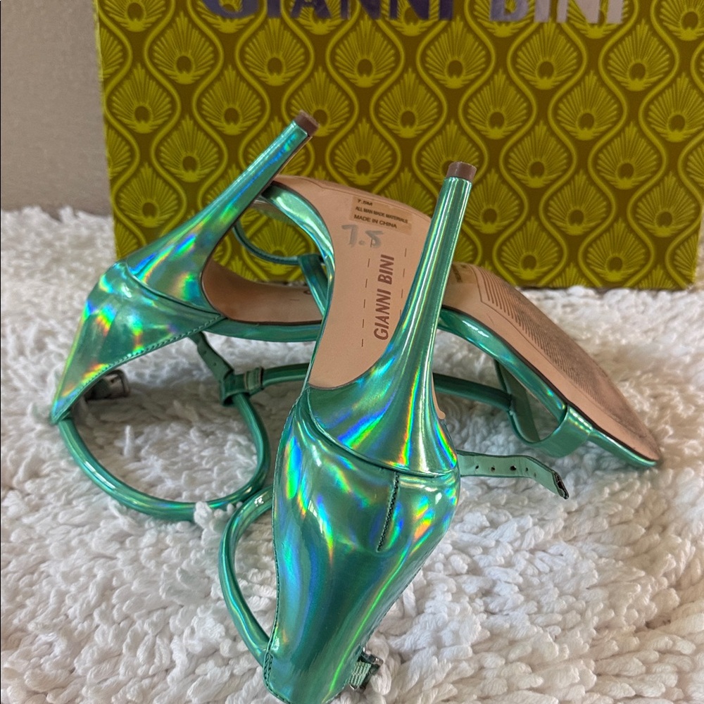 Gianni Bini Turquoise Heels - Picture 4 of 4